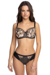 Dámska podprsenka Filipa 1130 Black with beige - Gaia 90G černo-béžová