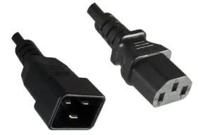 MicroConnect Predlžovací kábel C13 - C20 1m čierna (PE030610)