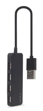 Gembird UHB-U2P4-06 čierna / USB rozobočovač / 4X USB 2.0 (UHB-U2P4-06)