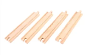 Bigjigs Rail Dlhé rovné koľaje 21cm 4ks