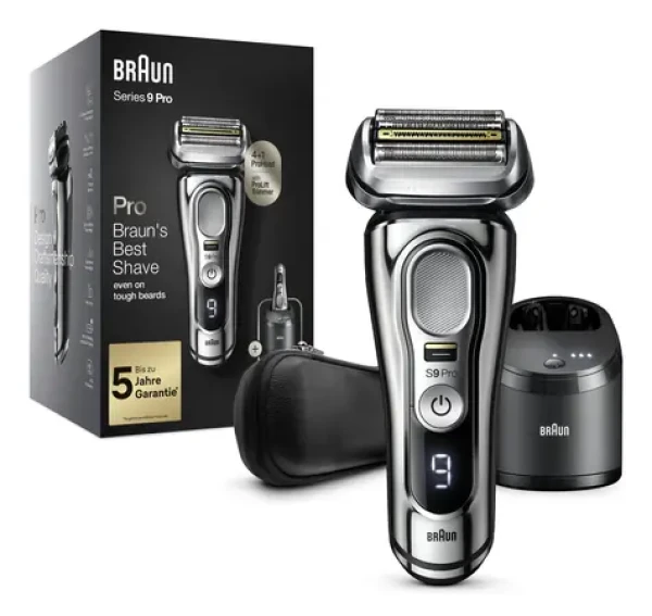 Braun Series 9 Pro 9486cc strieborná / Holiaci strojček / Pánsky / Mokré a suché holenie / 60 min (9486cc)