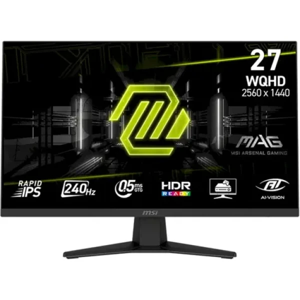 27" MSI MAG 274QF X24 čierna / 2560x1440 / IPS / 16:9 / 0.5ms / 1000:1 / 250cd-m2 / HDMI + DP / VESA (MAG 274QF)