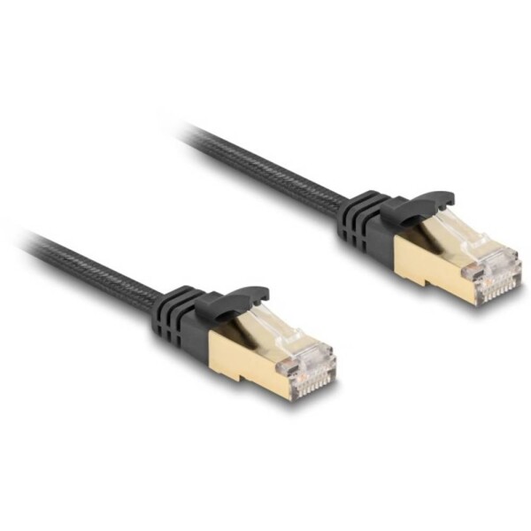 Delock 80329 RJ45 sieťové káble, prepojovacie káble CAT 6A S/FTP 7.50 m čierna 1 ks; 80329