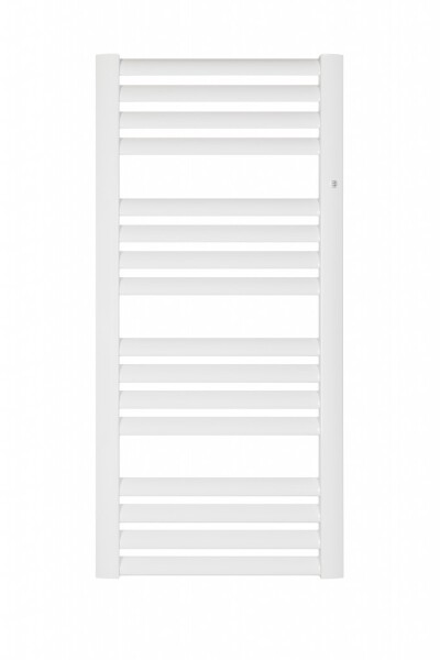 Instalprojekt - Kúpeľňový radiátor Maka - Pripojenie radiátora - Spodná pripojenie, Radiátory - Farebné prevedenie HL - Biela, Rozmer radiátora HL - 577 × 1205 mm, výkon 607 W RADMAK601235