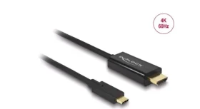 DeLock Kábel USB Type-C (M) - HDMI (M) 3M čierna / DP Alt Mód / 4K / 60Hz (85292)