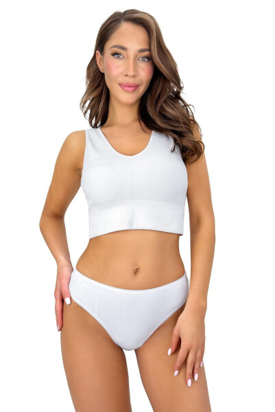 Dámské kalhotky brazilky 270 bílé - Donna L