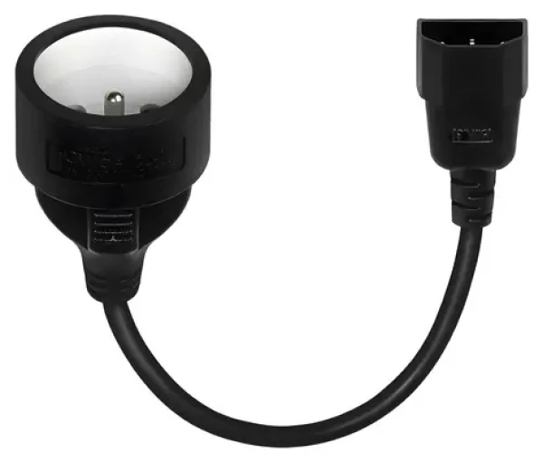 Savio CL-180 / Napájací adaptér / IEC C14 (M) - CEE 7/5 (E) / 15 cm (SAVKABELCL-180)
