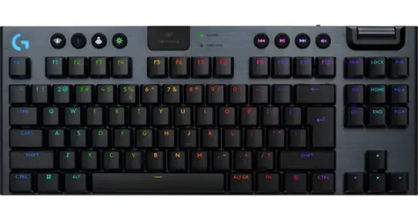 Logitech G G915 X / Bezdrôtová herná klávesnica / US layout / TKL / Bluetooth+USB LIGHTSPEED prijímač / RGB (920-012757)