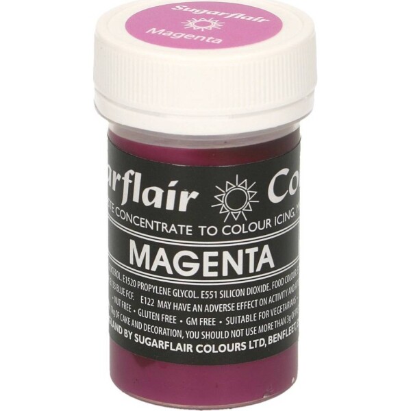 Gélová farba Sugarflair magenta (25 g) - Sugarflair - Sugarflair