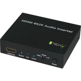 Techly IDATA-HDMI-AI4K čierna / HDMI audio embedder / 4K / HDCP (IDATA-HDMI-AI4K)