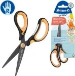 Pelikan Griffix detské nožnice NeonBlack / Špicaté / Pravák / Ergonomická rukoväť (819060)