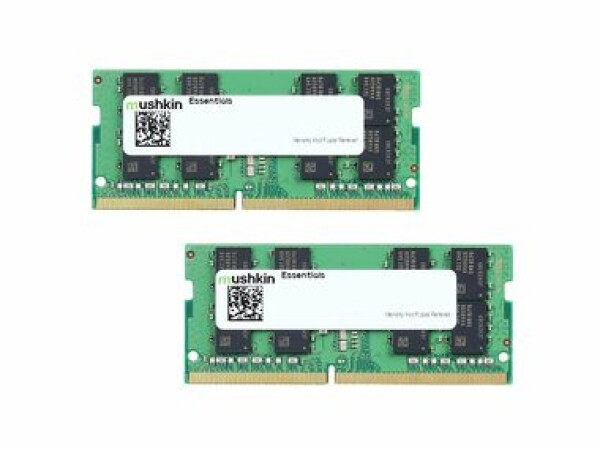 Mushkin Essentials 64GB (2x32GB) 3200MHz / DDR4 / SO-DIMM / PC4-3200 / CL22-22-22-52 / 1.2V (MES4S320NF32GX2)