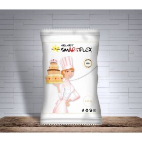 Smartflex Velvet Vanilka 0,25 kg v sáčku (Potahovací a modelovací hmota na torty) 0127 dortis - Smartflex - Smartflex