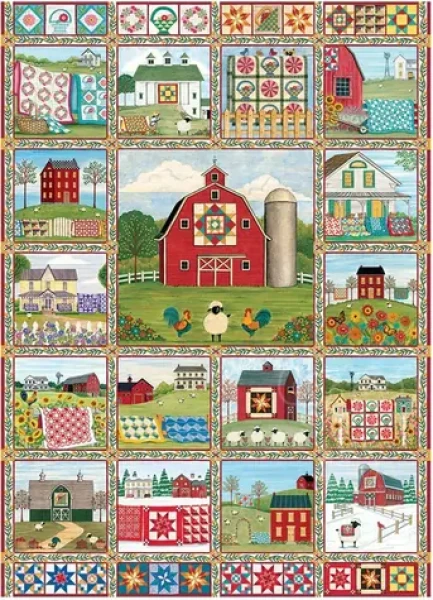 COBBLE HILL Puzzle Krajina vyšívaných prikrývok