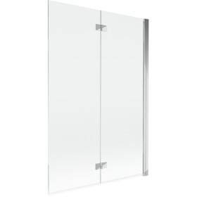 MEXEN - MIST vaňová zástena 120x150 cm 6mm 2-s, chróm, číra, pravá 8A9-120-002-01-00-P