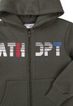 Chlapčenská mikina s kapucňou, Minoti, 7BZTHRU 6, khaki - 80/86 | 12-18m