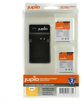 JUPIO EN-EL12 / Sada 2× akumulátor + nabíjačka / 1050 mAh / pre Nikon (CNI1000)