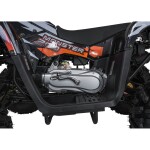 Mamido Detská benzínová štvorkolka RamiGO MONSTER 200CC čierno-oranžová