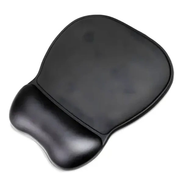 Wozinsky Ergonomická podložka s opierkou zápästia čierna / Podložka pod myš / Gél / Eko koža / Protišmyková