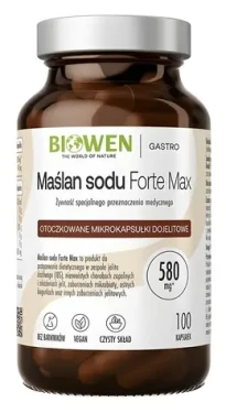 Biowen Butyrát sodný 580 mg / Výživový doplnok / 100 kapsúl