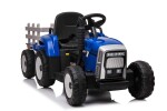 Mamido Mamido Elektrický traktor s vlečkou Blow modrý