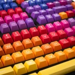 Ducky Afterglow ABS Doubleshot sada klávesov oranžová / Náhradné klávesy / 108 klávesov / US Layout (DKSA108-USADZZWSG)