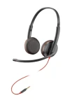 Poly Blackwire C3225 čierna / Náhlavná súprava / mikrofón / dve slúchadlá / 3.5mm jack (7S4M7AA)