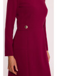 Dámske šaty S419 Bordeaux - Stylove XL bordó