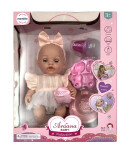 Mamido Mamido Bábätko bábika v ružových šatách s doplnkami MT1215