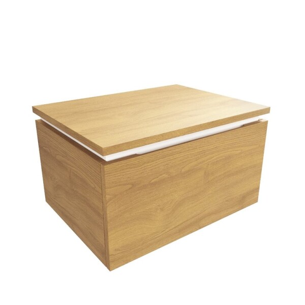 Kúpeľňová skrinka s krycou doskou SAT Feel 60x30x46 cm medový dub mat SATFEEL60DMDBEZ SATFEEL60DMDBEZ
