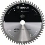 Bosch Accessories Bosch Power Tools 2608837769 pílový kotúč 190 x 20 mm Počet zubov (na palec): 56 1 ks; 2608837769