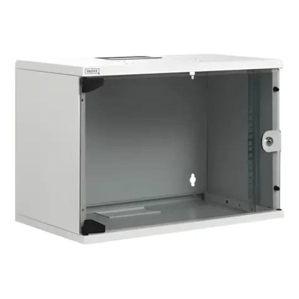 Digitus SoHoline 12U šedá / Rozvádzač / 19" / Nástenný / Sklenené dvere / Nosnosť 60 kg (DN-19 12-U-S-1)