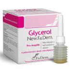 NEW.FA.DEM. Glycerol mikroklystír pre dospelých s harmančekom a slezom 1 x 6 ks