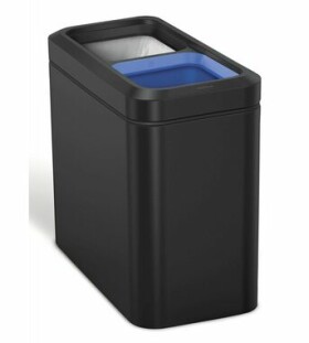 Simplehuman Odpadkový kôš na triedený odpad 10 l + 10 čierna / otvorený (838810026046)