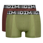 Pánske boxerky 2ks DIM COTTON 3D FLEX AIR BOXER 2x DIM green