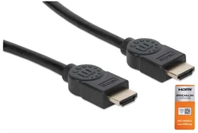 Manhattan Premium čierna / HDMI kábel / HDMI (M) - HDMI (M) / 1,8 m / Ethernet / 18 Gbit / s / 4K 60Hz (355346)