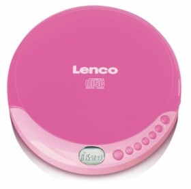 Lenco CD-011 ružová / prenosný CD prehrávač / 3.5 mm jack / CDamp;CD-Ramp;CD-RW (CD-011PINK)