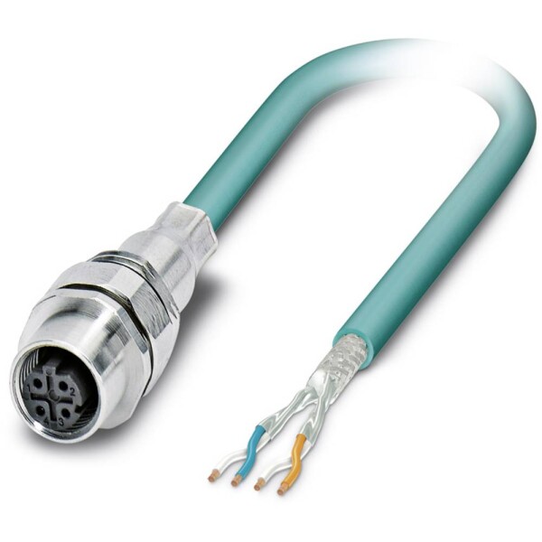 Bus system flat-type plug SACCEC-M12FSD-4CON-M16/1,0-931 1528497 Phoenix Contact; 1528497