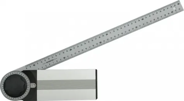 Vorel Uholník nastaviteľný 750 mm / Uholník / oceľ / stupnica po 1 ° / aretácia uhla (TO-18799)
