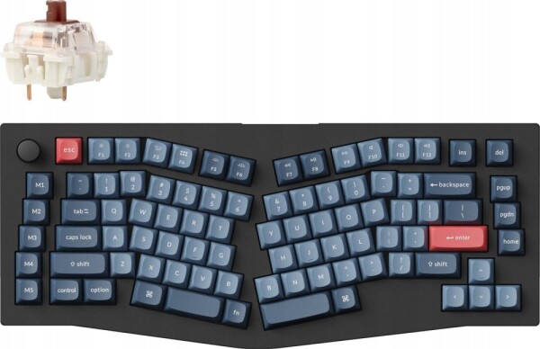 Keychron Keychron - V10 Max QMK/VIA Wireless Custom Mechanical Keyboard - Klawiatura mechaniczna Fully Assembled Knob Brown