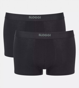 Pánske boxerky EVER Ease Hipster 2P - BLACK - black 0004 - SLOGGI BLACK S