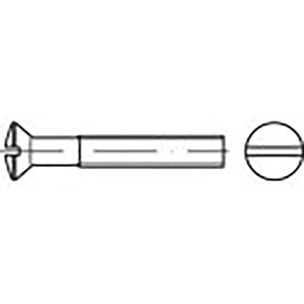 TOOLCRAFT TO-6862860 skrutky so zápustnou šošovkovou hlavou M4 8 mm drážka DIN 964 ocel pozinkované 2000 ks; TO-6862860