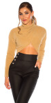 Sexy cozy cropped sweater Einheitsgroesse