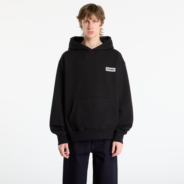 Mikina PLEASURES Workman Hoodie Black XXL
