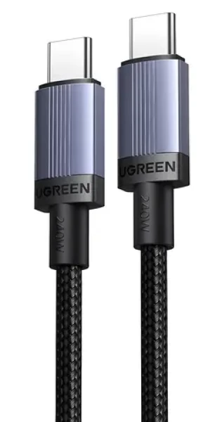 Ugreen Kábel USB-C - USB-C 0.5 m čierno-šedá / Kábel / USB-C (M) - USB-C (M) (6941876269068)