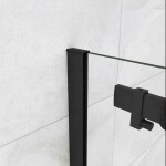 H K - Sprchovací kút DIAMOND BLACK 140x90 cm Ľ/P variant SE-DIAMONDBL14090