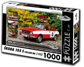 RETRO-AUTA Puzzle č. 39 Škoda 105 S Follow Me (1980)