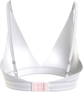 Dámska podprsenka UNLINED LOGO UNDERBAND TRIANGLE BRA UW0UW04144YBR biela Tommy Hilfiger