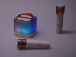 Mamido Mikrofóny s bezdrôtovým reproduktorom + bluetooth + 2 mikrofóny IN0178