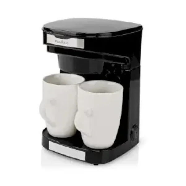 Nedis KACM140EBK čierna / Kávovar na prekvapkávanú kávu / 450 W / 0.25 l / 2 šálky / papierový filter (KACM140EBK)